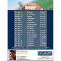 Denver Football Schedule Postcards-Jumbo (8-1/2" x 5-1/2")